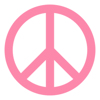 Peace Sign Decal (Pink)